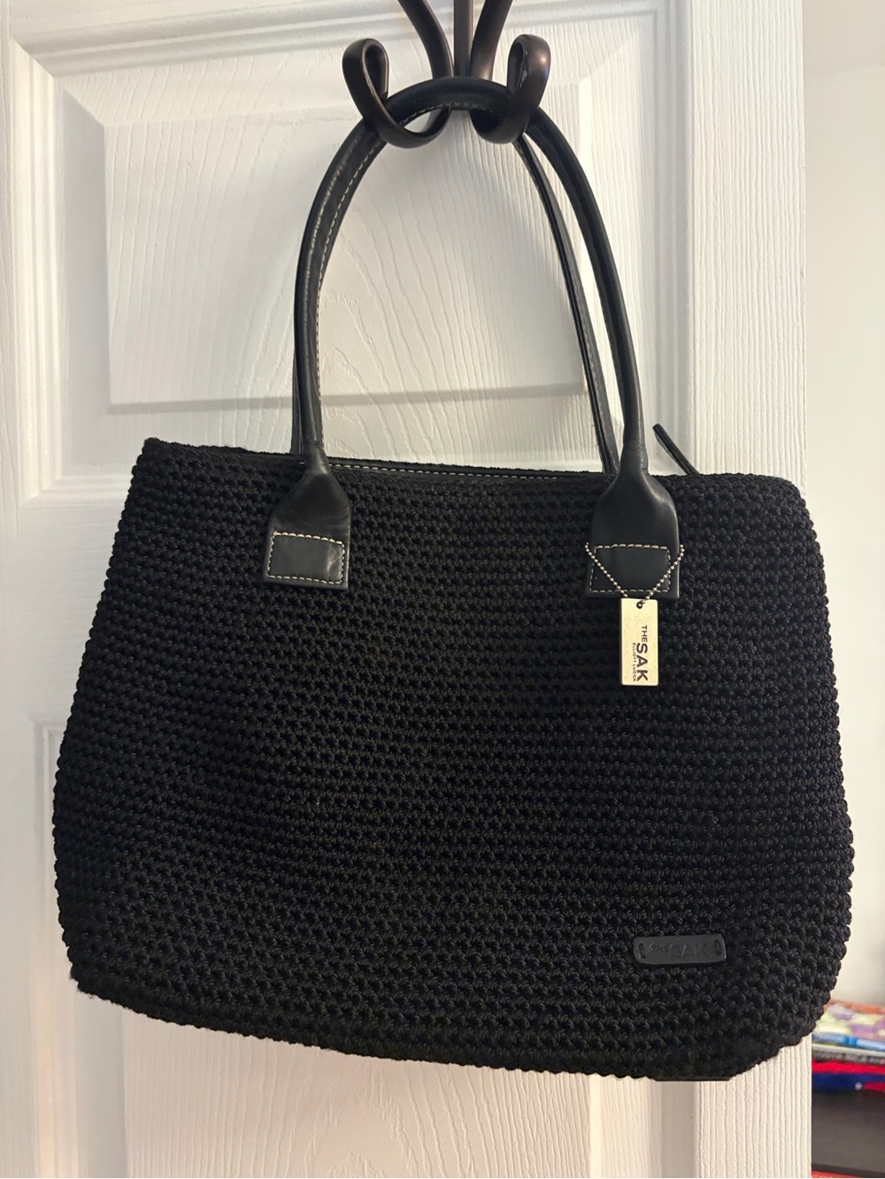 Black Women's Knit Tote Bag - Unbranded